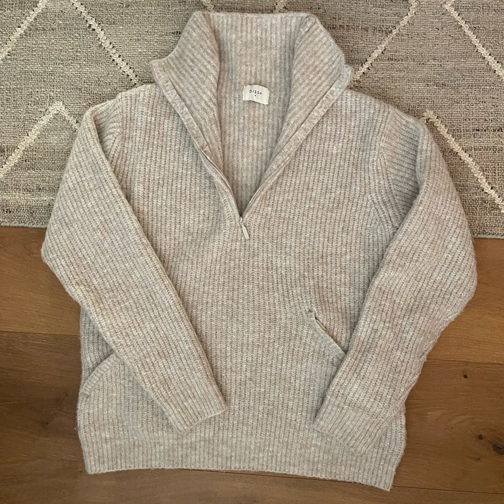 Dissh - SCOTT NATURAL OVERSIZED KNIT JUMPER - M / NATURAL